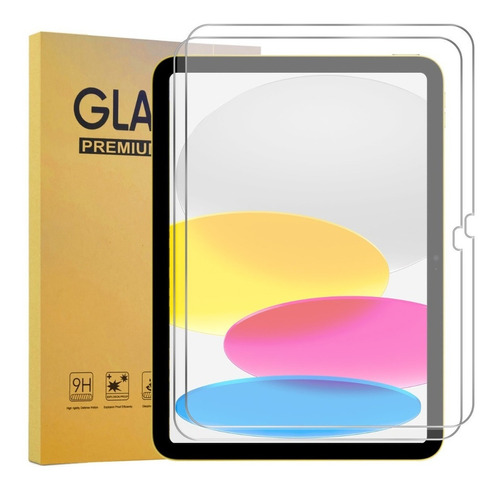 2 Mica Cristal Templado Para iPad 10 Generación 2022 De 10.9