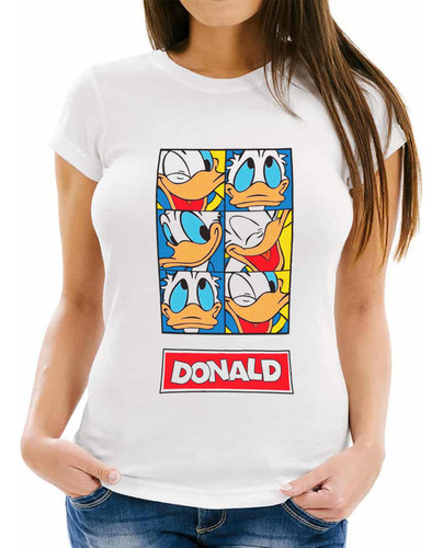 Playera Dama Pato Donald Face