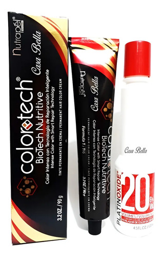Tinte Colortech Con Peroxido De 20 Vol 135 Ml | MercadoLibre