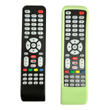 Control Letras Azules Compatible Con Atvio Smart Tv +funda