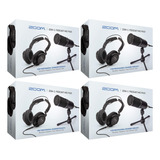 Kit 4 X Zoom Zdm-1 Podcast Mic Kit Microfone Completo