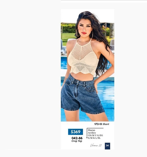 Crop Top Cklass 042-86 Crop Top Hueso-outlet/saldos Mchn