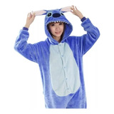 Lilo Stitch Azul Pijama Infantil  E Adulto Kigurumis Macacão