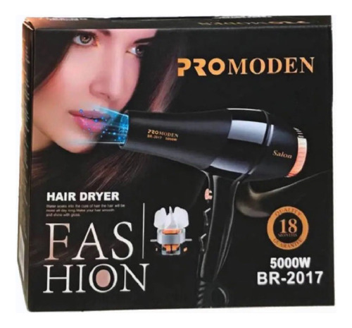 Secador De Cabelo Profissional Salão Vento Forte 5000w 110v