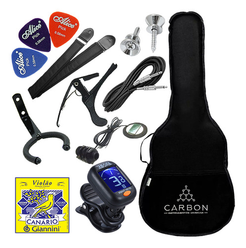 Kit Acessórios Para Violão Clássico Vx08