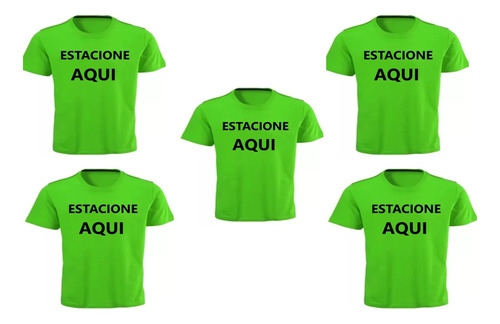 Camisa De Estacionamento Estacionar Aqui Estacione 5 Camisas