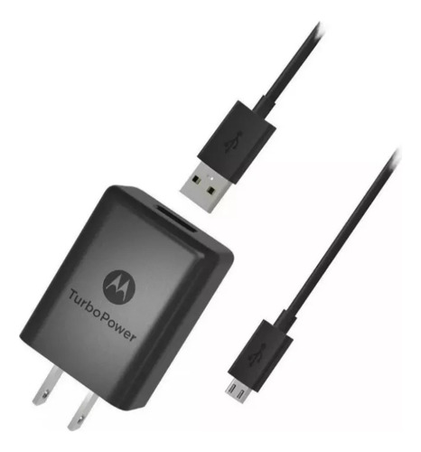 Cargador Para Motorola Micro Usb V8 Carga Rapida X E5 G4 Etc