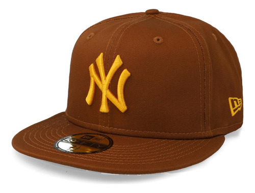 Gorra New Era 59 Fifty Mlb League Essential Yankees Marron C