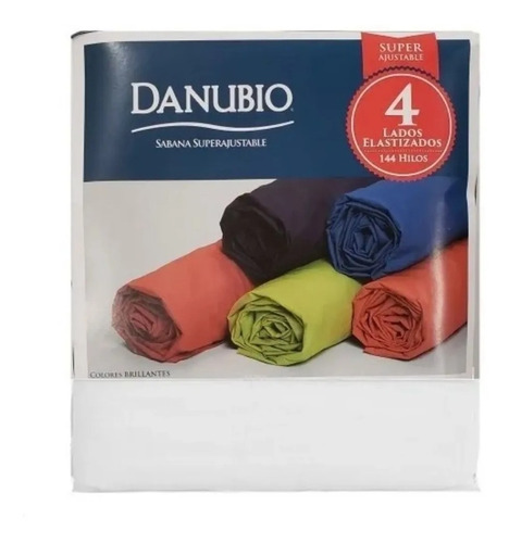 Sabana Danubio Colors Ajustable 2 1/2 Plazas 144 Hilos