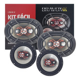 Alto Falante Bravox Facil 6 + Triaxial Quadriaxial 6x9 Kit