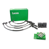 Kit Cable+bujias+bobina Lucas Chevrolet Corsa 1.6 16v(c)