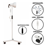 Suporte Pedestal Infravermelho Para Fisioterapia Sem Lâmpada