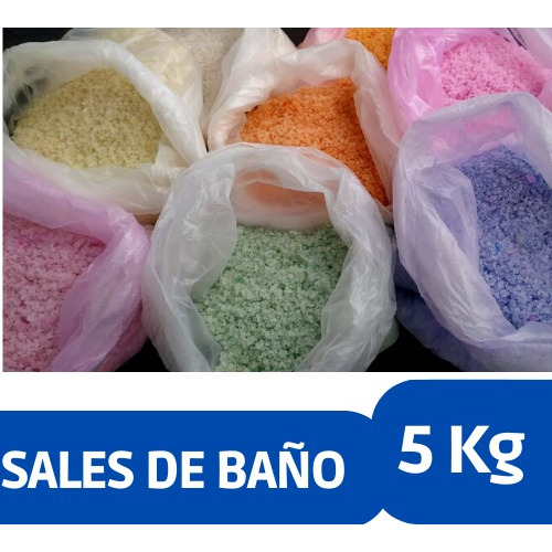 Sales De Baño Aromaticas X5 Kg + Perfumina Textil De Regalo