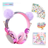 Auriculares Con Cable Con Pulsera | Unicornio Rosa