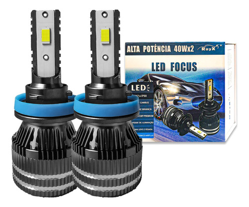 Luz Led Focus 6k 12000lm 40w 12 24v H4 Onix Prisma Mobi