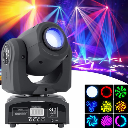 Cabeza Móvil Robótica Beam Luces Dj Led Dmx Gobos Multicolor