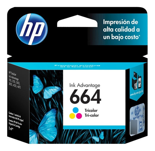 Cartucho Hp 664 Deskjet 1115 2135 3830 Tricolor F6v28al