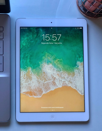 Apple iPad Air 1º Geração - A1475 - Prata - 16gb
