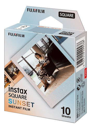 Rollo Fujifilm Instax Square Sunset 10 Fotos Instant
