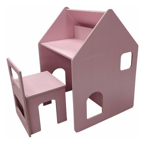 Oferta Escritorio Casita Buro Color Blanco Para Niños 