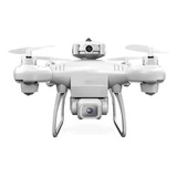 Cámara 4k Hd, Quadcopter Rc Drones Con Evasión Inteligente D Color Blanco