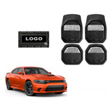 Tapetes 3d Charola Logo Dodge Charger 2020 - 2022 2023 2024