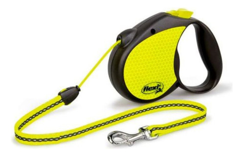 Correa Retractil Perro Flexi Neon Reflect 5m Max 15kg - S