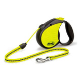 Correa Retractil Perro Flexi Neon Reflect 5m Max 20kg - M