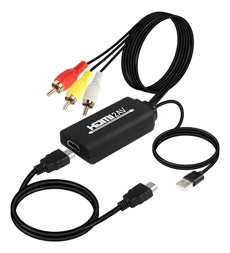 Convertidor De Audio Y Video Xmsjsiy , Hdmi A Rca, Para Tv´s