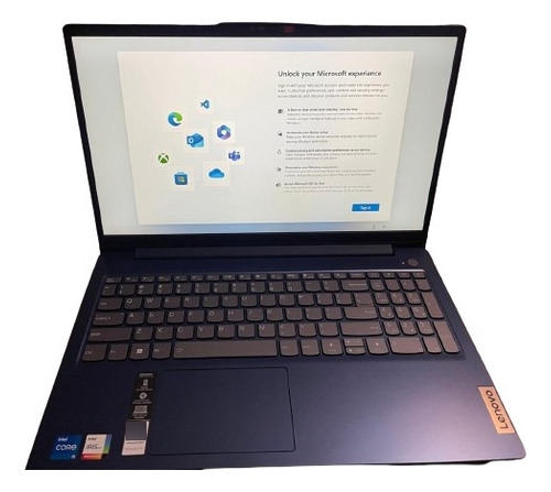 Notebook Lenovo Azul 16gb Ssd 512gb (con Caja) I5 Como Nueva