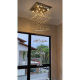 Lustre Pendente Em Cristal K9 Base 50x50 Até 1.50  De Altura