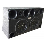 Som Trio Caixa Com 2 Sub Pioneer Ts-w3060br + Corneteira