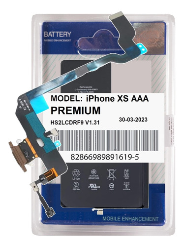 Battria Para iPhone XS A1920 A20978 A2100 + Flex Carga Turbo