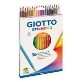 Lápices 36 Unidades Colores Giotto Stilnovo Escolar Color Del Trazo Unicolor