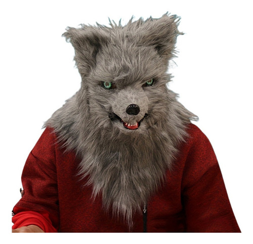 Máscara De Lobo Animal De Peluche For Fiesta Rave Masculina