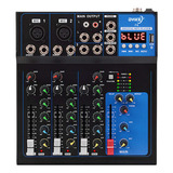 Mezcladora 4 Canales Oyike Mf4 Dj Bluetooth Usb, 48 V