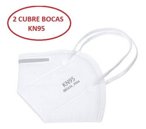 Mascarilla N95 Cubrebocas Antivirus 5 Capas (2 Mascarillas)