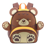 Mochila Jardín Infantil Animalitos Escolar 13 Pulgadas Lsyd Color Oso Diseño De La Tela Liso