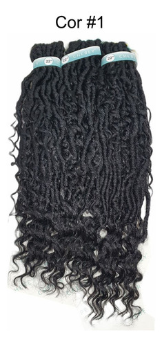 Aplique Cabelo Boho Goddess Loc Cherey Para Crochet Braid Cor #1