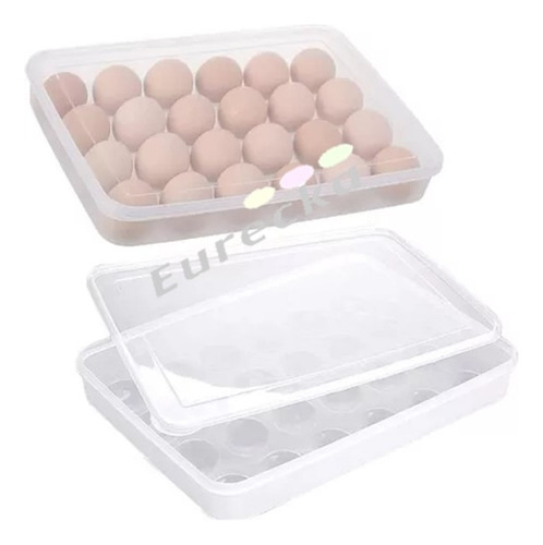 Organizador De Huevos, Caja Para 24 Unidades Huevera