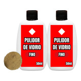 Pulidor Vidrio Oxido Cerio 100cc Fino + Fieltro Taladro