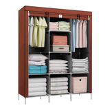 Organizador De Roupas Caixa Decoteam 28105 -  Brasil Tamanho G Com 8 Divisores Color Marrom