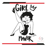Calca Sticker Girl Power Betty Boop Para Carro De 10x15cm 1p