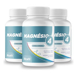 Magnésio 4 Em Cápsulas Com Vitaminas K2-mk7 + D3 - 3 Frascos