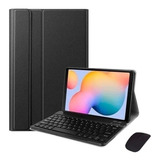 Funda Para Samsung Tab S6 Lite Magnetica Con Teclado Mouse 