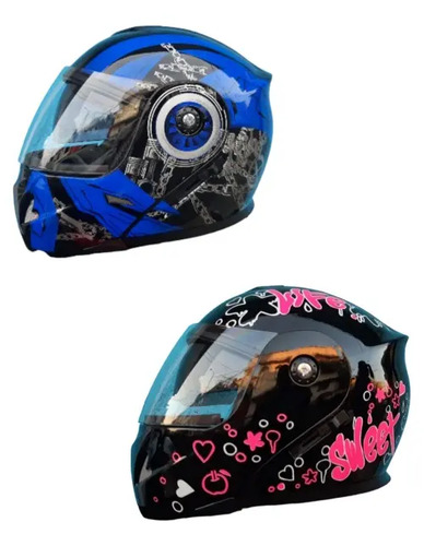 Cascos Para Moto Combo Pareja  | Meses sin interés