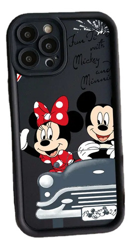 Funda Protectora De Cámara De Mickey Minnie Para iPhone 15,