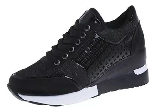 Zapatos Cordones,plataforma,informales,tacón Alto Tipo Lápiz