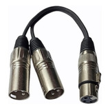 Cable Audio 1 Xlr Hembra A 2 Xlr Macho