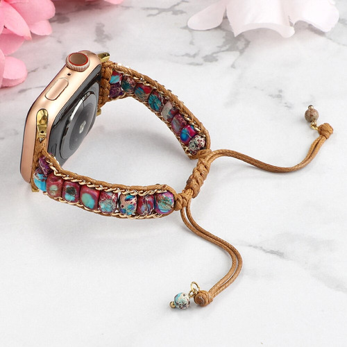 Correa Estilo Bohemio Para Apple Watch Pulsera De 45 Mm